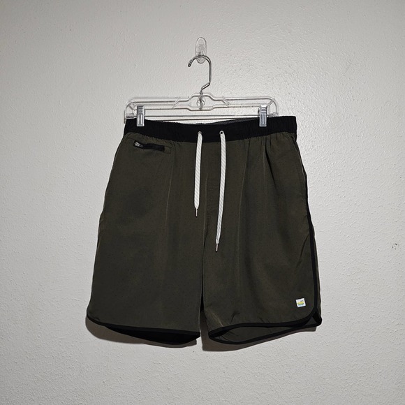 Vuori Swim Vuori Banks Short Olive Green Quick Drying Men Large